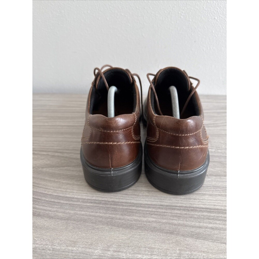 Ecco Helsinki Men’s Brown Leather Bike Toe Shoes EUR 45 US 11-11.5 - Picture 6 of 10